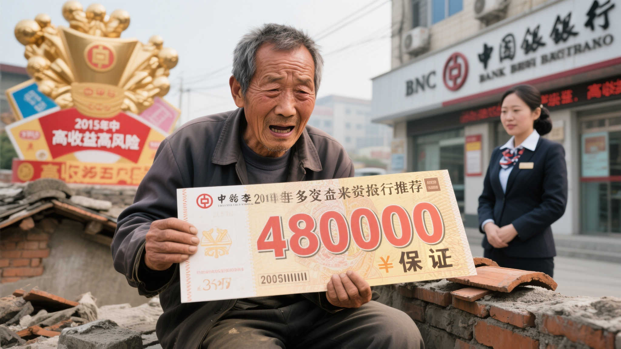 瓦匠中奖4800万几乎亏空 多年诉银行身心俱损 瓦匠中奖4800万几乎亏空 多年诉银行身心俱损