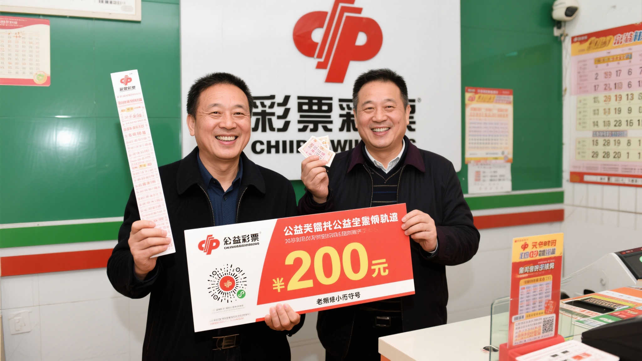 福彩大奖得主3772万与2954万同框亮相 齐摆庆祝Pose-图