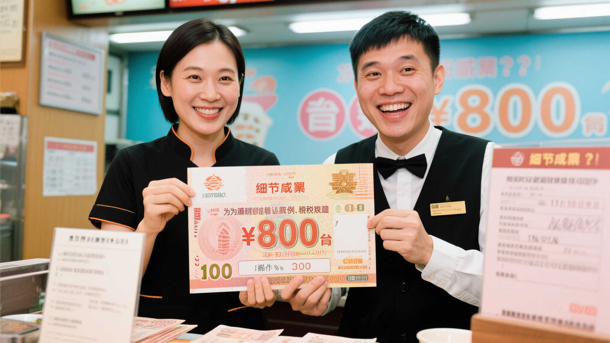 台湾两服务员联手购彩揽1.4亿大奖 疏忽致800万奖金落空