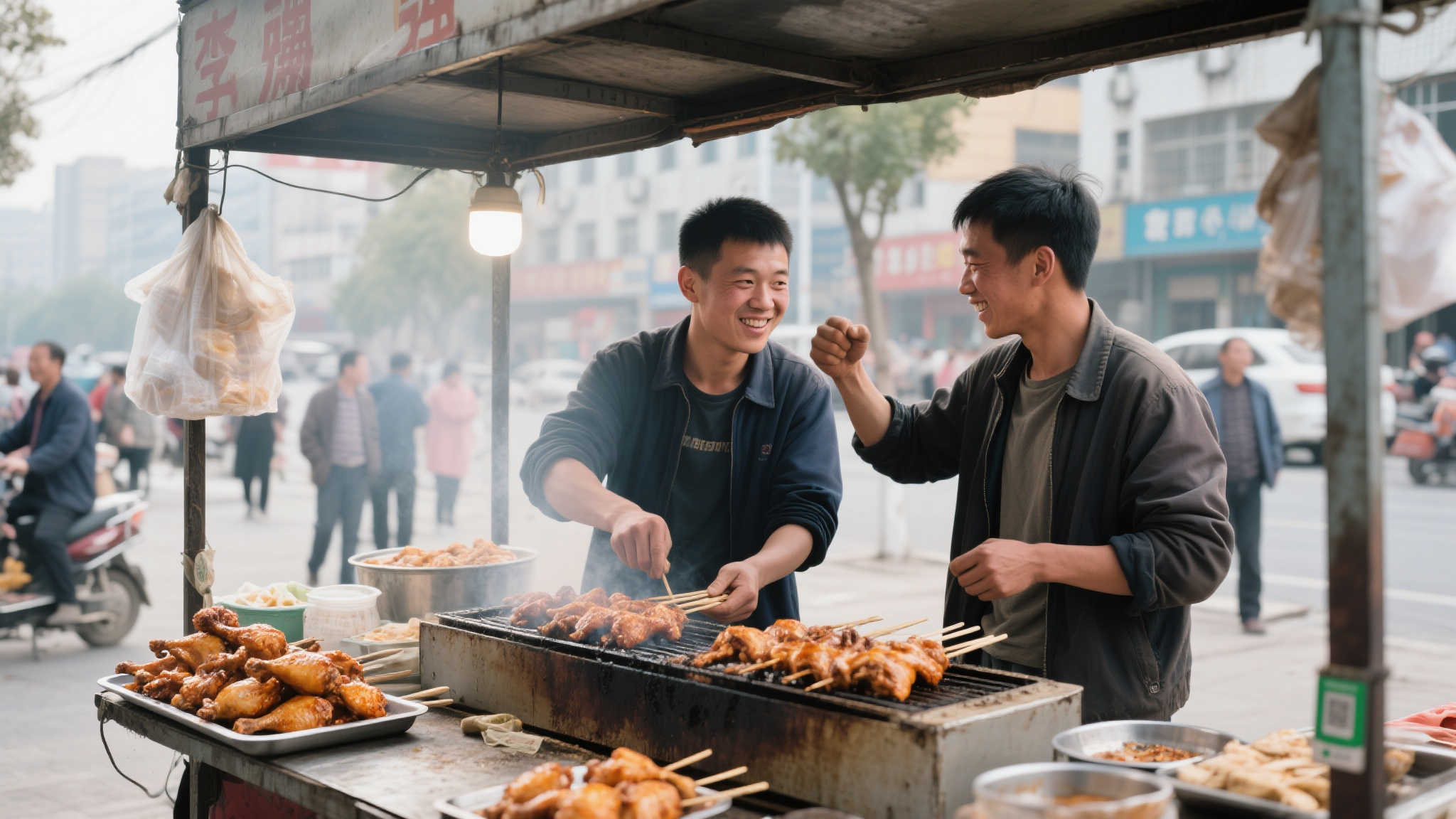 表兄弟异乡卖烤鸡腿艰辛创业，中946万大奖却反目成仇