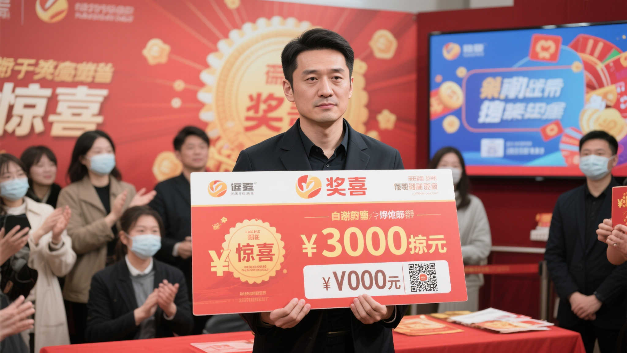 男子4年内两度中头奖获3100万 兑奖时全程冷漠-图 男子4年内两度中头奖获3100万 兑奖时全程冷漠-图