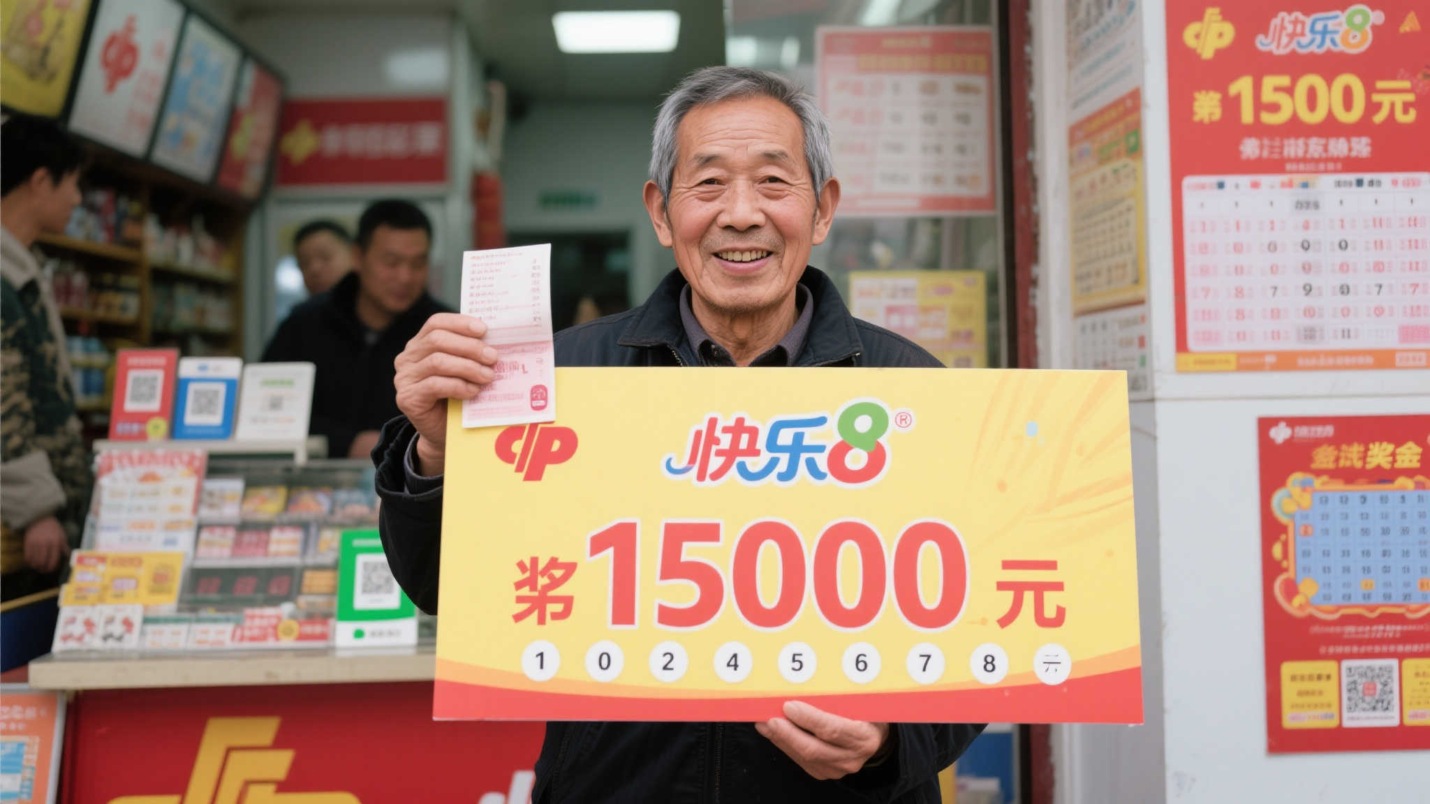 老彩民坚持多年终获150万大奖：10元投注成就快乐8传奇