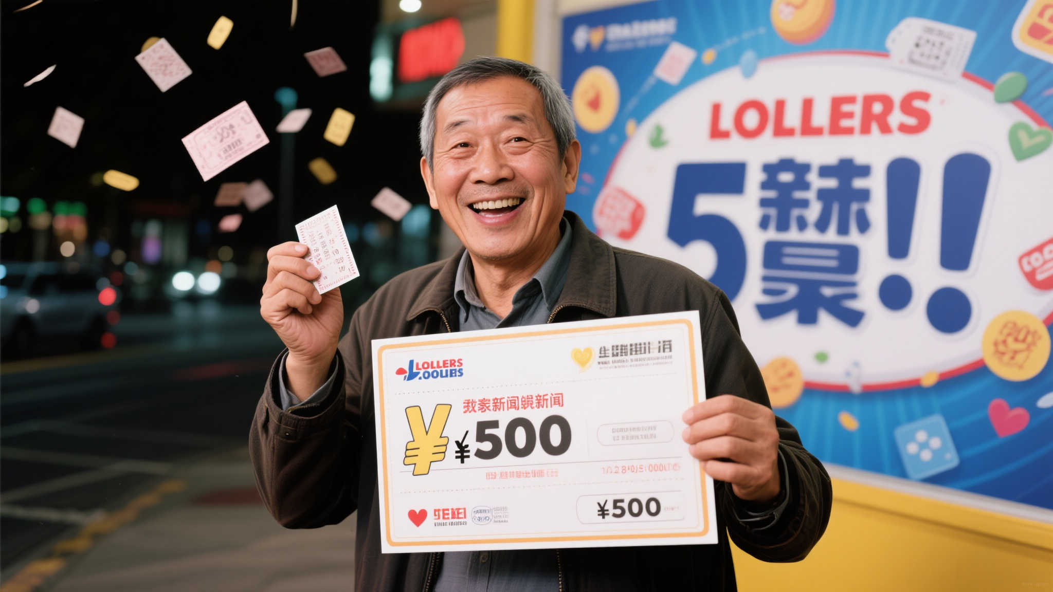 大叔电动车上喜提体彩千万大奖，头盔未摘引热议