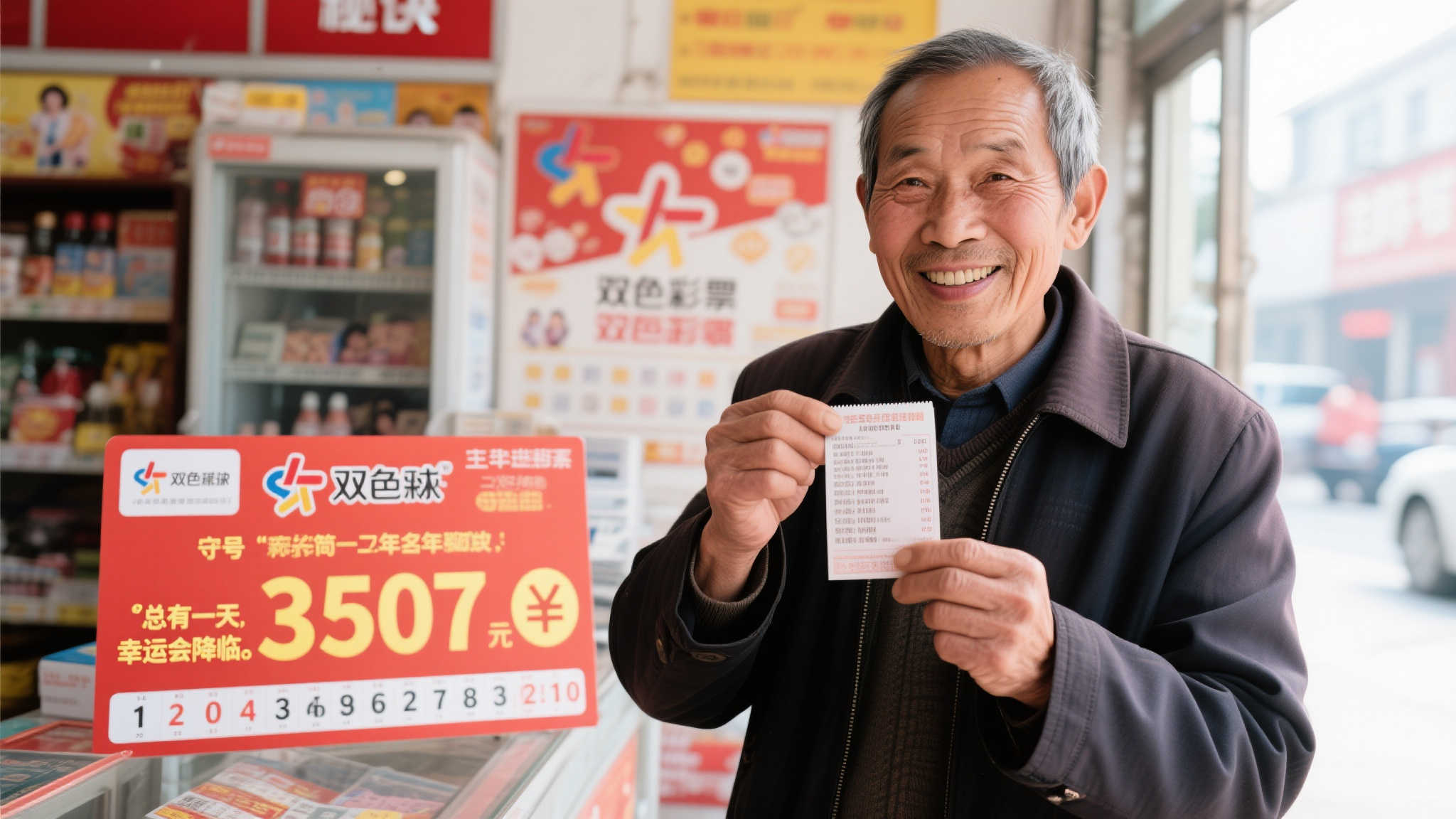 老彩民坚守幸运号中双色球719万 十年前曾获二等奖